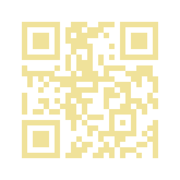 QR code in pale yellow on a white background